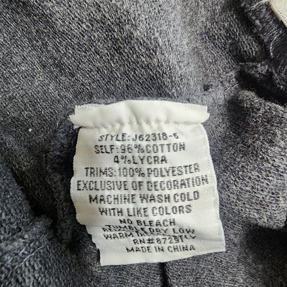 Johnny Was Leggings M Gray Embroidered Pull On Boho - Picture 5 of 8